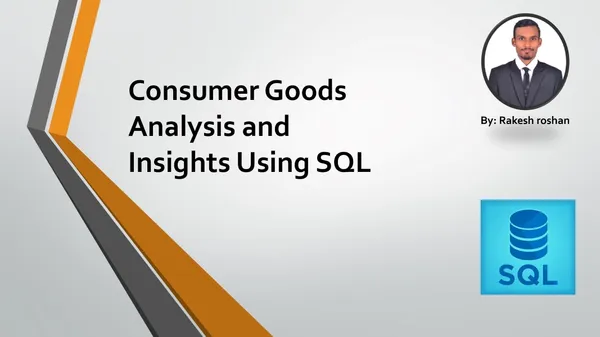Analysis and Insights on Consumer Goods data