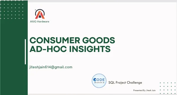 Consumer Goods Ad-Hoc Insights