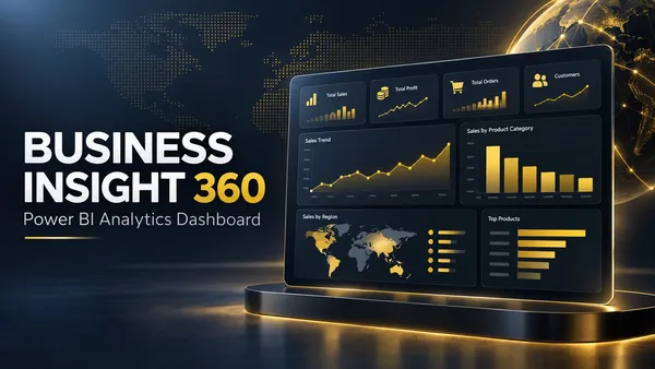Business Insights 360 Dashboard for Finance, Sales, Marketing and Supply Chain
