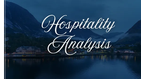 Hospitality Analysis