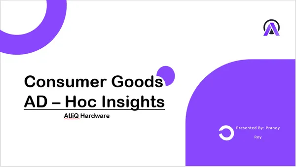 Consumer Goods AD_HOC Analysis