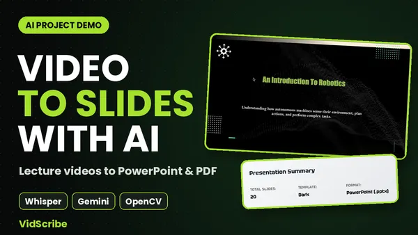VidScribe: Educational Video Summarizer