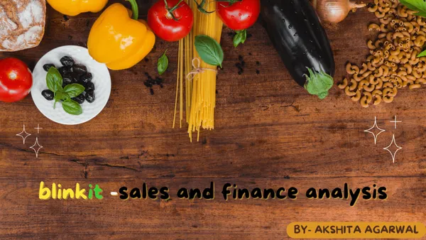 Blinkit Grocery - Sales and finance analysis