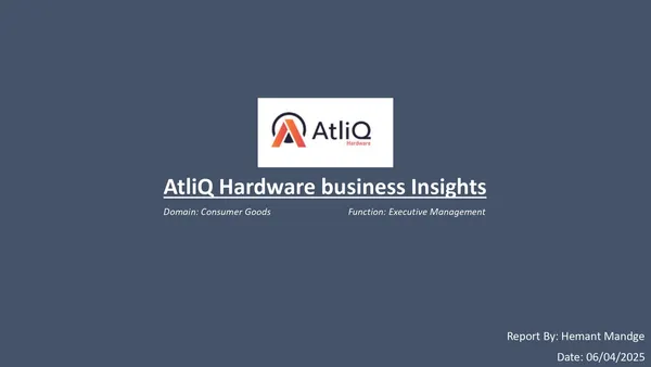 AtliQ Hardware business insights