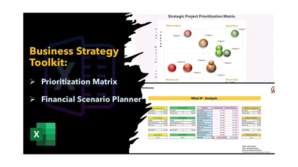 Business Strategy Toolkit: Prioritization Matrix & Financial Scenario Planner