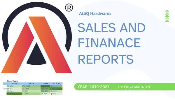 Sales And Finance Analytical Reports