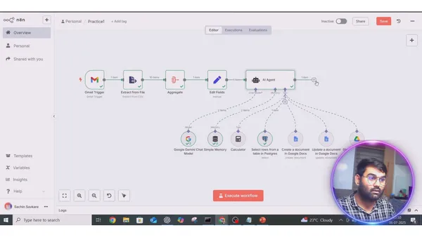 AI-Powered Variance Report Automation using n8n + Google Gemini