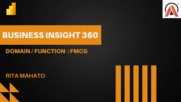 Business Insights 360 Dashboard for Finance, Sales, Marketing and Supply Chain