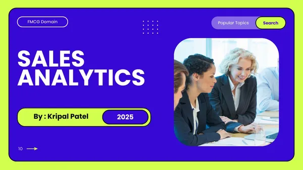 Sales Analytics(FMCG)