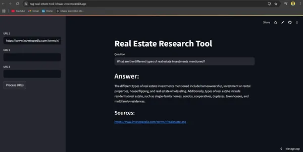 Real Estate Research Tool - RAG