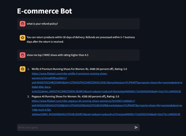GenAI-Powered E-commerce Chatbot using LLaMA 3 and GROQ (RAG-based)