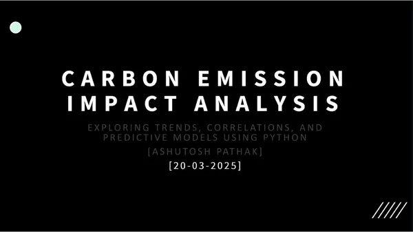 Carbon impact analysis