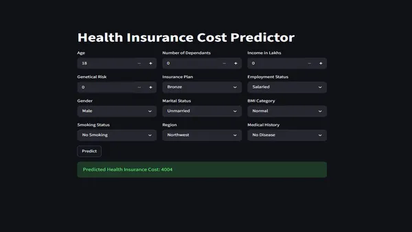 Health Insurance Premium Predictor