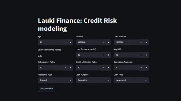 Lauki Finance: Credit Risk Model