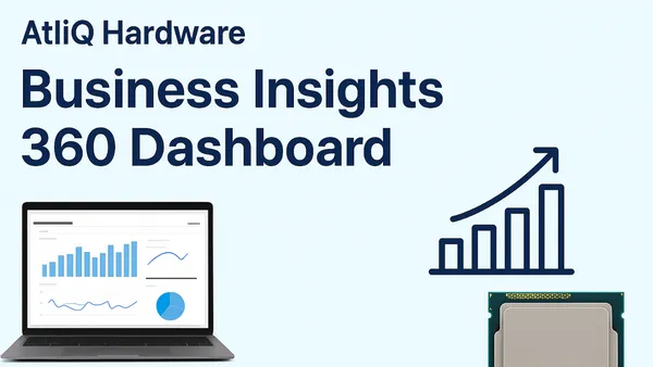 Business Insights 360 Dashboard for Finance, Sales, Marketing and Supply Chain