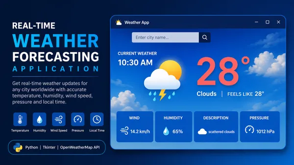 Real-Time Weather Forecasting Application using Python