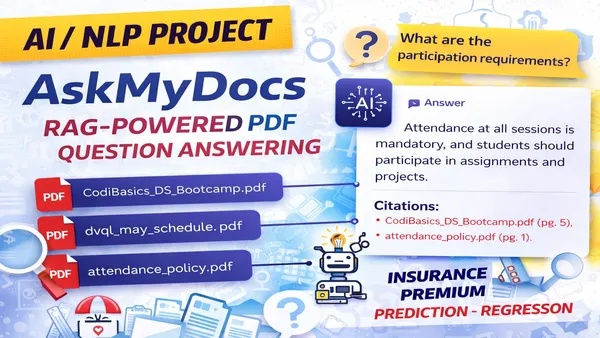 AskMyDocs – RAG‑Powered PDF Question Answering