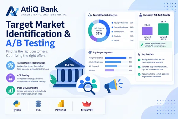 AtliQ Bank: Target Market Identification & A/B Testing