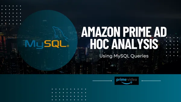 Amazon Prime TV Shows Ad Hoc Analysis