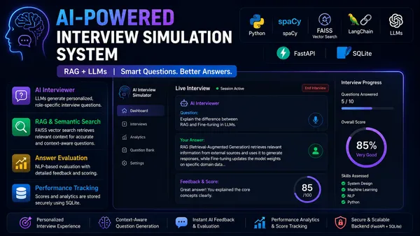 AI-Powered Interview Simulation System using RAG & LLMs - Generative AI / Natural Language Processing