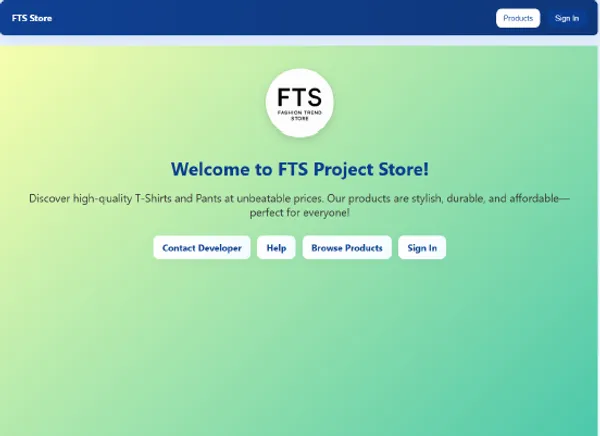 FTS Store Full Web Stack Development