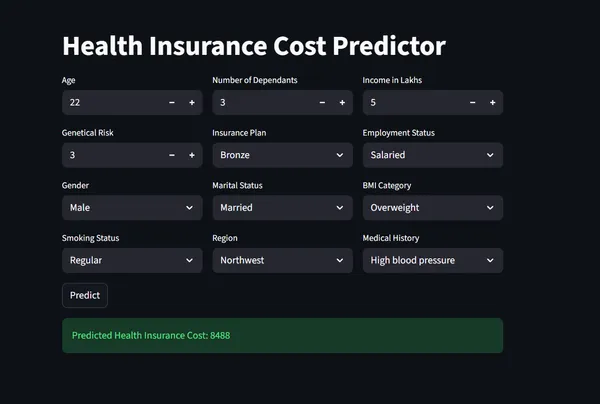 Helth Insurance Cost Predictor