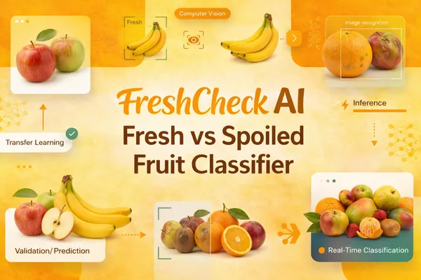 FreshCheck AI – Fresh vs Spoiled Fruit Classifier