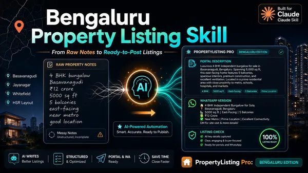 PropertyListing Pro: A Claude Skill for Bengaluru Real-Estate Listing Generation
