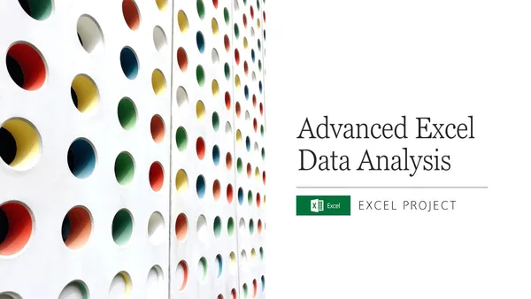 Advanced Excel Data Analysis