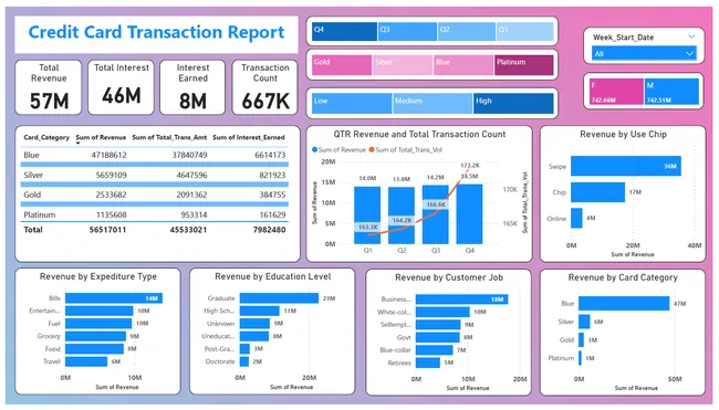 Credit Card Financial Report