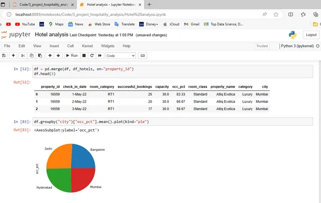 Hotel Domain Analysis Using Python
