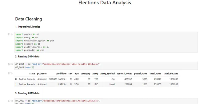 Elections Data Analysis