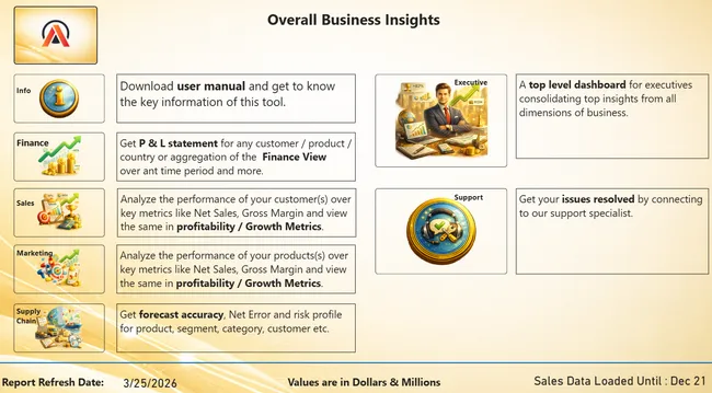 Overall Business Insights Dashboard (Power BI)