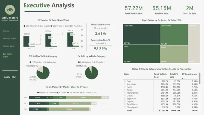 Data-Driven Analysis of  India's Electric Vehicle Landscape