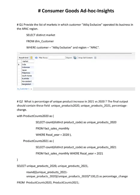 Consumer-Goods-Domain-Analysis