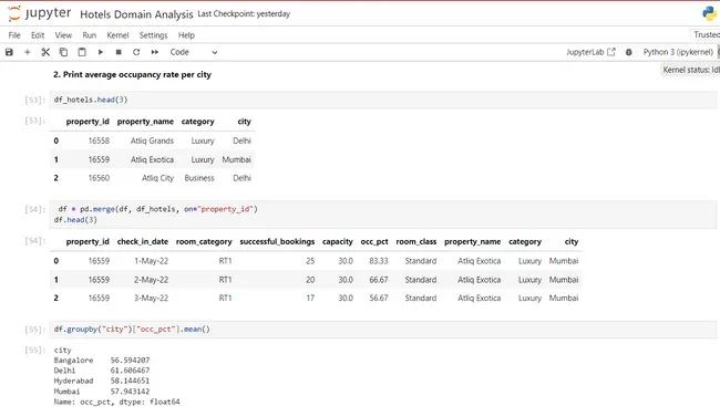 Hotel Domain Analysis Using Python