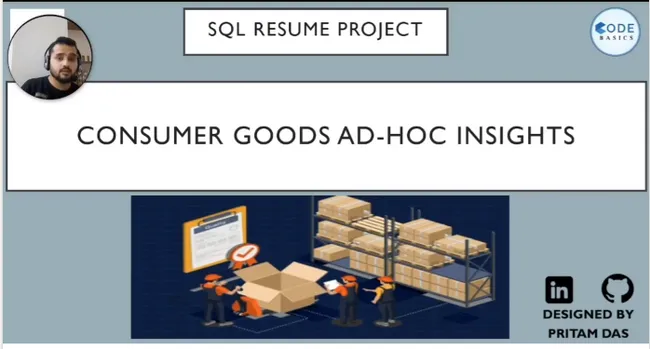 Consumer Goods Ad-Hoc Insight project.