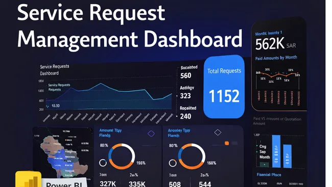 📊 Service Request Management Dashboard | Power BI