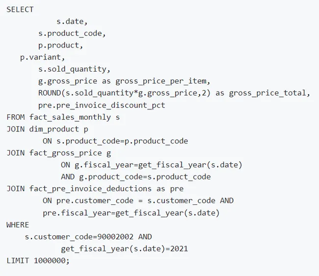 SQL  PROJECT AtliQ Sales Analytics