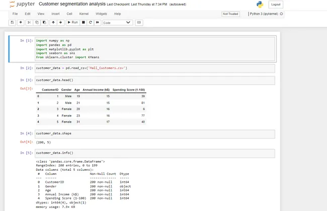 Customer Segmentation using K-Means Clustering