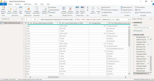 Data Professional Survey Analysis