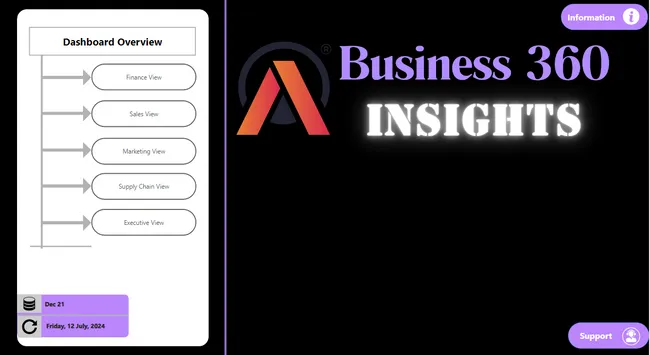 All-in-One Business Metrics Dashboard-Business 360 Insights