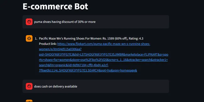 E-commerce Chatbot