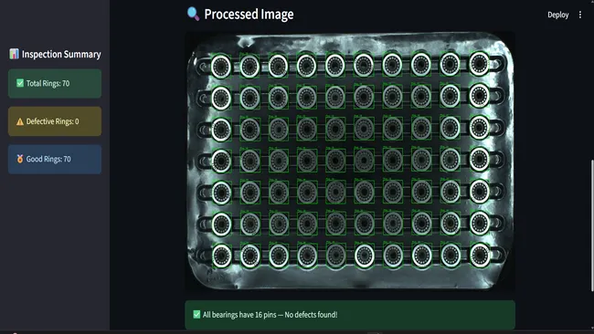 Automated Bearing Quality Inspection