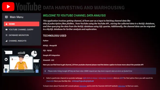 YouTube Data Harvesting and Warehousing