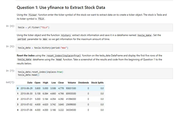 Stock Data Extraction & Visualization