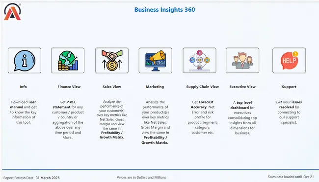 Business Insights 360 Dashboard