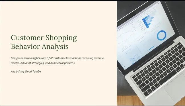 Customer Shopping Behavior Analysis