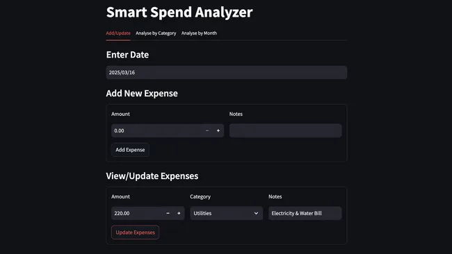 Smart Spend Analyzer: AI-Powered Financial Manager