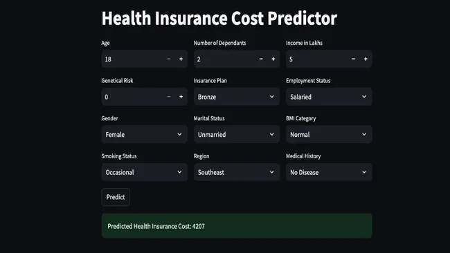 Health Insurance Cost Predictor